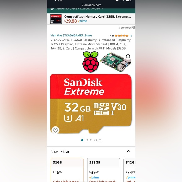 Raspberry Pi3 B+ Motherboard w Pre Loaded Micro SD card, monitor, charging port. - Picture 2 of 10